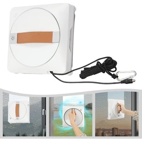 Robot nettoyeur de vitres intelligent, Robot lave-vitres, nettoyeur de vitres, 2500 Pa pour les fenêtres des immeubles de grande hauteur, les carrelages et les portes vitrées