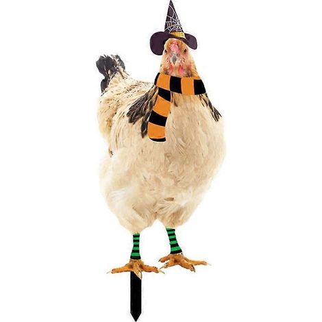 Décorations de jardin pour Halloween : poule et poussins - TYU210A