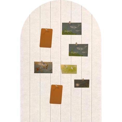 Piccola bacheca pieghevole 60 x 40 cm, 0,9 cm di spessore con adesivo, pannelli da parete con bordo arrotondato per ufficio, camera da letto, soggiorno, pannello decorativo per
