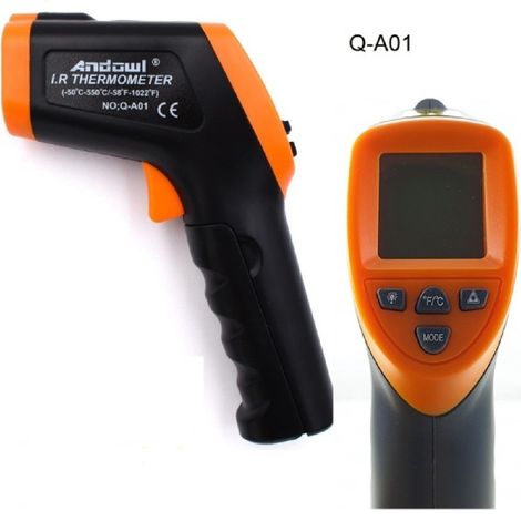 Trade Shop - TERMOMETRO DIGITAL PYSTEM FÜR INFRAROXIERTE TEMPERATUR KONTAKTKONTAKT Q-A01 - (1/5)