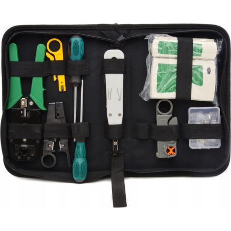 Geko Set d'Outils RJ45 avec Valise Noire (1/3)