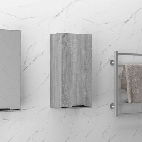 vidaXL Armario de baño de pared gris sonoma 32x20x67 cm (1/5)