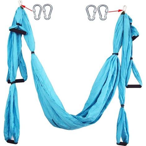 Trapezförmige Aerial-Yoga-Hängematte, extrem strapazierfähige Anti-Schwerkraft-Hängematte für Fitnessstudio, Heimtraining, Yoga-Umkehrhaltungen, verbessert Flexibilität und Bauchmuskulatur