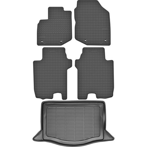 Tappetini per baule MAX-MAT 910607 + MOTOHOBBY 170505 - Honda Jaz III Hatchback dal 2008-2015, cerchi in lega HND anteriori - Installati (1/5)