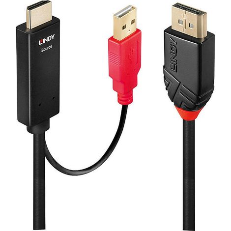 Convertitore MicroConnect HDMI DisplayPort da 2 m (1/3)
