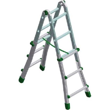 Escalera multiusos All Eurobriko 4 peldaños 5+5 Facal