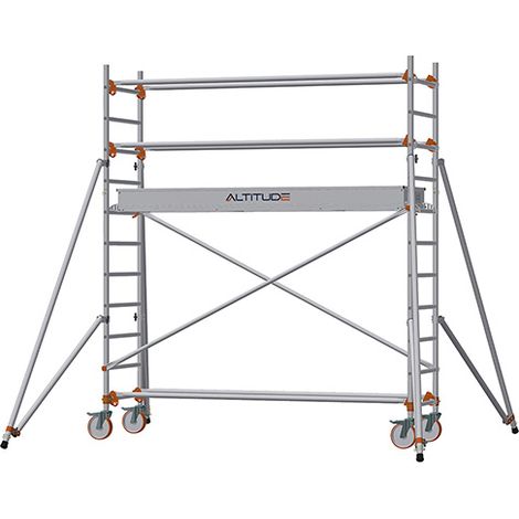 Echafaudage roulant - Hauteur de travail maximale 3.90m - 613812