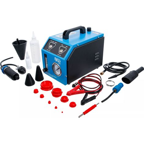 Bgs Technic – Générateur de fumée 12V – Acier plié enduit – Débit 15-20L/min – Accessoires inclus pour diagnostics rapides