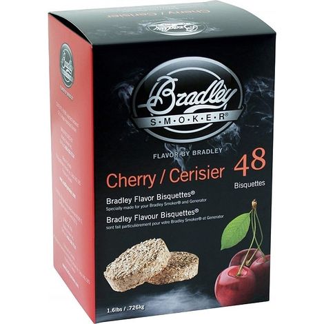 Pack 48 Bisquettes de fumage Bradley Smoker - Cerisier (1/2)