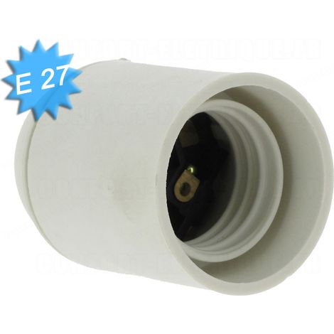 10 douilles e27 blanche simple bague