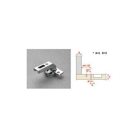 25 x SALICE CERNIERA CONTROCOL C2ABN99 CORTA 94 GRADI