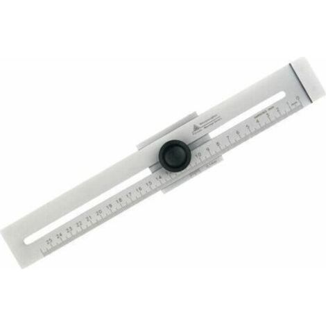 Trusquin de TraçMétal, 0-250mm Plde Mesure Jauge de marquen Acier au Carbone Outils de Mesure pour le Travail du Bois, Trusquin de Menuisier