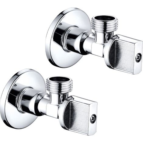 Pack 2 vannes d'équerre anticalcaire 1/2"x1/2"