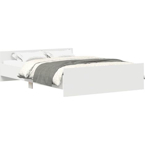 Lit double,Lit adulte,Cadre de lit sans matelas blanc 140x200 cm CFW8049466 (1/5)