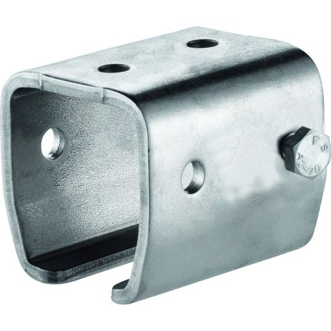 HELM 1404 Übersteckmuffe Stahl blank, Schraube seitlich (1/4)