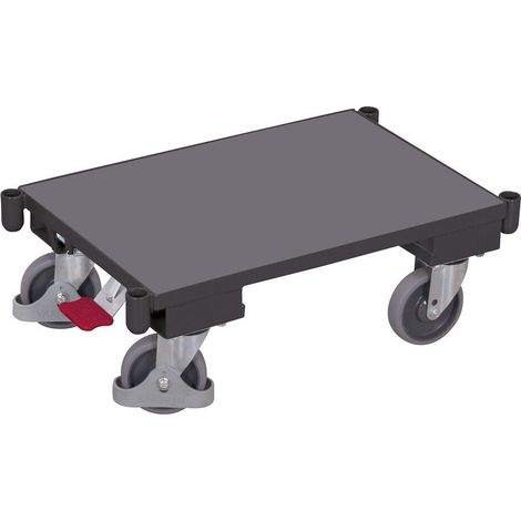 VARIOfit Euro-System-Roller mit EasySTOP und Rand 610x415mm RAL 7016 Anthrazitgrau