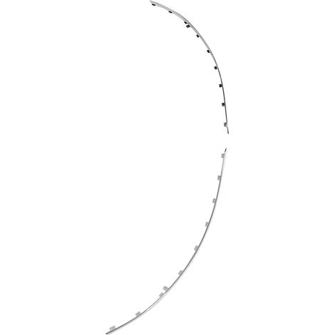 Paire de moulures de pare-chocs arrière en ABS chromé 2048851021, compatibles avec Mercedes-Benz C230, C300 et C350 (avec pack Sport). (1/5)