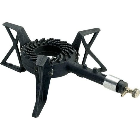 FORNELLONE FORNELLO CUCINA IN GHISA UN FUOCO 3 PIEDI 32X18 CAMPEGGIO 7,5KW 2964f