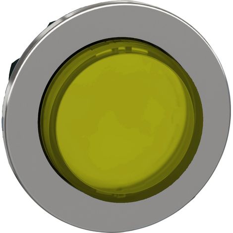 Harmony XB4 tête bouton poussoir lum DEL flush dépassant jaune SCHNEIDER ZB4FW183