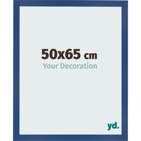 yd. - Cadre photo 50x65 - Bleu Fonce - MDF - Bologna