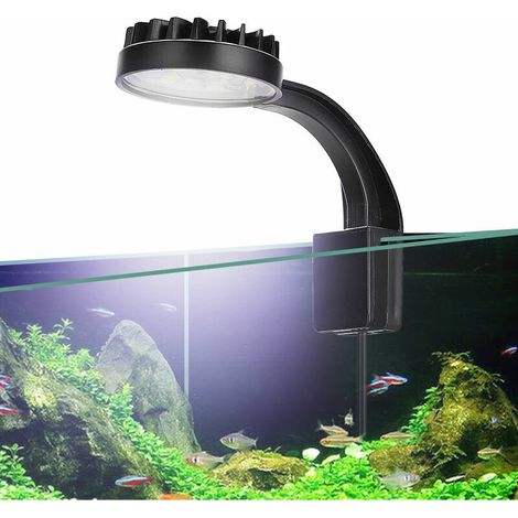 Lampe d'aquarium LED miniature à pince, bleue et blanche, USB, haute luminosité (nori-220V) (1/5)