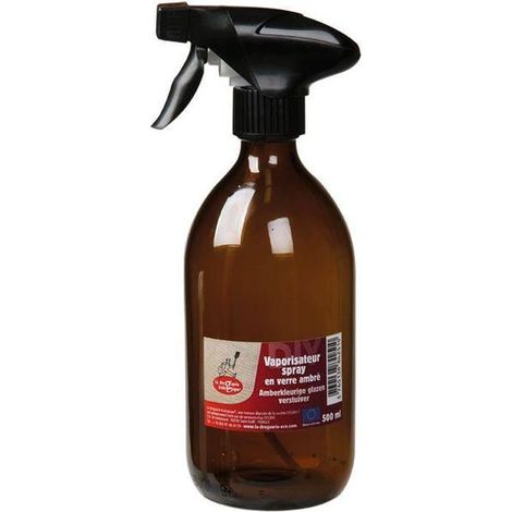 Vaporisateur spray - Droguerie Écologique - DO244 - Verre ambré - 500 ml - Embout ON/OFF