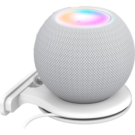 Kompatibel mit Google Home Mini Wandhalterung mit integriertem Kabelmanagement, Lautsprecherhalterung (Google Home Mini, Weiß) 1 Stück (1/5)