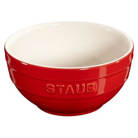 Mug en céramique rouge 12 cm