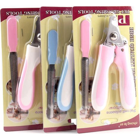 Outils de toilettage pour animaux : ciseaux et lime à ongles pour animaux. Taille : grande. (1/5)