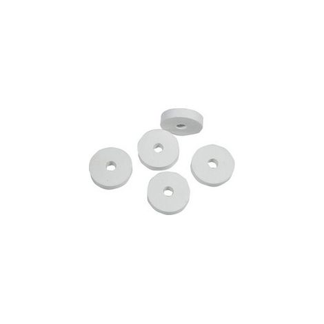 100 x TACCHETTO IN SILICONE BIANCO AD ALTA QUALITA' Misura: 3/8