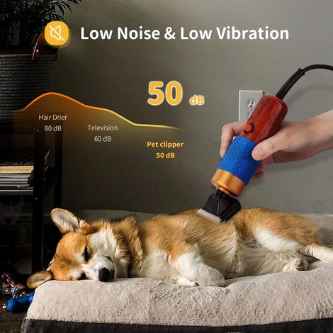 Tondeuse Électrique à Chien et à Chat 200 W avec 3 m de Câble Outil de Toilettage pour Lapins, Chiens et Autres Animaux (1/5)