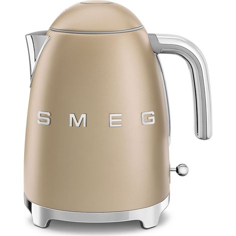 Smeg – Bouilloire sans fil 1.7 L or mat – Socle 360° – Arrêt automatique – Filtre anti-calcaire – KLF03CHMEU