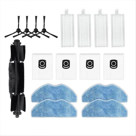 Filtre HEPA, serpillère et sac à poussière de rechange pour aspirateur robot Rowenta Tefal X-Plorer Serie 75 S+ RG8597W (1/5)