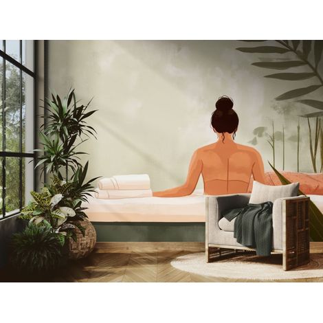 Papier peint Bien-être – femme au spa zen - 150 x 250 cm (1/2)
