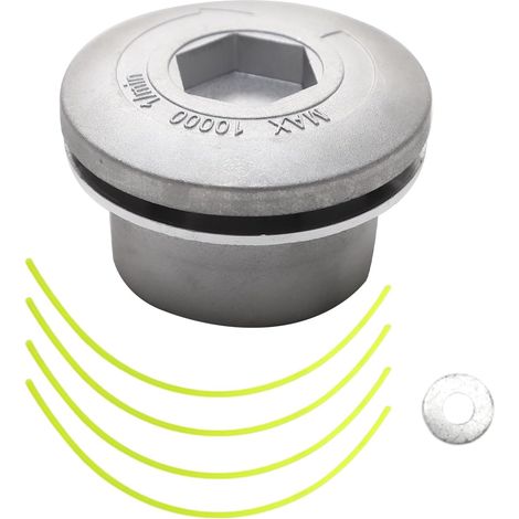 1 Tête De Coupe Débroussailleuse, Aluminium, Fil De Coupe, Faible Vibration, Pour Jardin Pelouse Patio