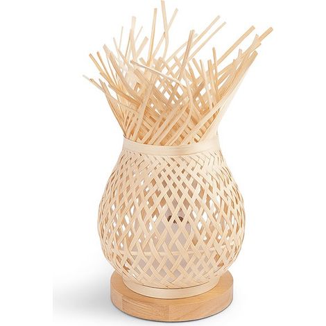 Lámpara De Mesa De Mimbre "VIMET" (1/5)