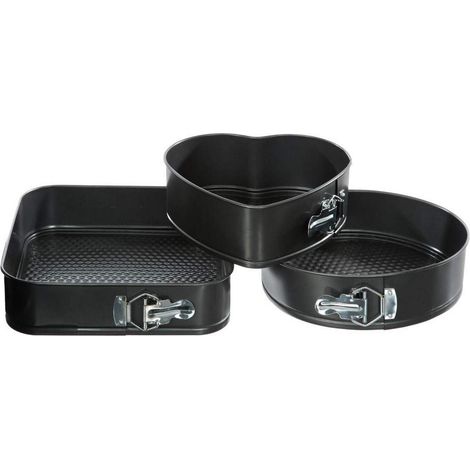 Set di Stampi Smontabili Secret de Gourmet Nero Alluminio 3 Pezzi (1/5)