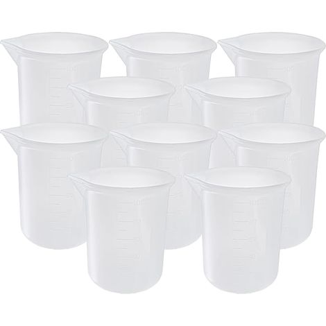 Tasses à Mesurer en Silicone Tassesà Mélanger Cuisine Laboratoire Gobelet Doseur DIY Résine poly Art (1/5)