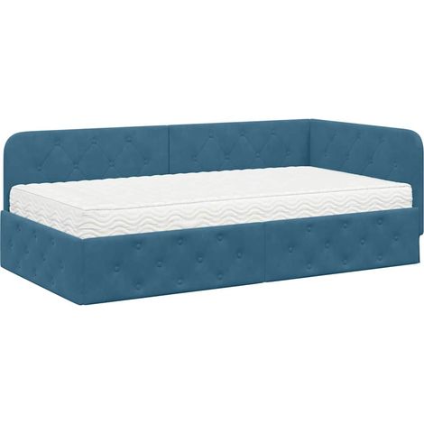 Maison Exclusive - Estructura de cama en esquina Azul 90 x 200 cm