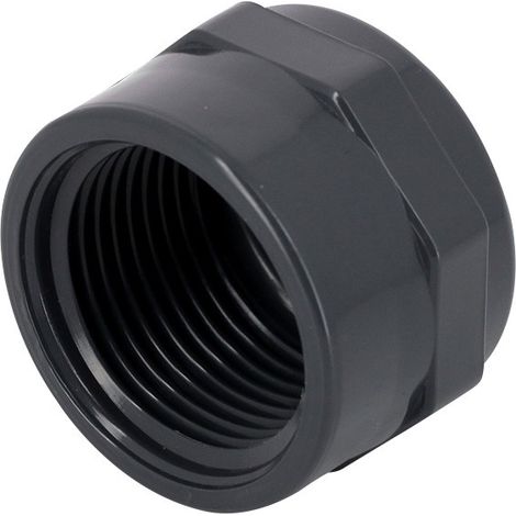 Bouchon PVC Ø1'' F – Filetage plomberie – Pour installations en plomberie – Résistant aux produits chimiques – Dura