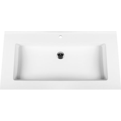 Veroni Solid Surface Mineralguss Waschbecken Waschtisch 80cm Veroni Solid Surface Mineralguss Waschbecken Waschtisch 80cm (1/2)