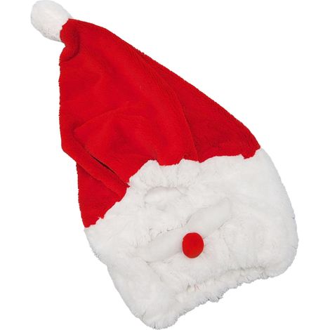 Housse de casque de moto de Noël avec le Père Noël, accessoire de décoration avec bonnet de Noël pour la pratique du vélo en extérieur (1/4)