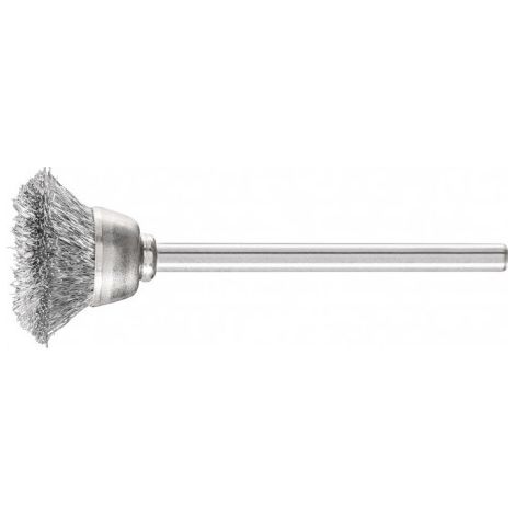Mini brosse boisseau TBU 1803/3 ST 0.10 D18xB3xL6 mm acier PFERD (Par 10)