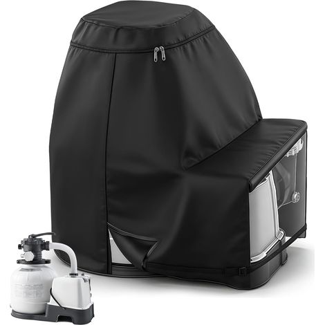 Housse de Pompe de Piscine Compatible avec 30x50x50CM 10 Pouces Pompe de Piscine Filtre à Sable Wasserdicht Abdeckung, 600D Oxford Vollplane für Garten, Extérieur, UV-Beständig (1/5)