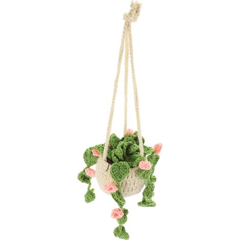 Panier suspendu générique au crochet pour plantes décoratives dans l'intérieur de la voiture (1/5)