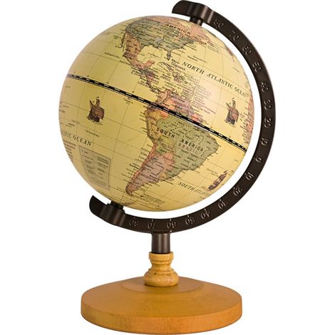 Globe décoratif pour bureau, globe anglais, décoration intérieure, globe rétro de style européen YWB6034-14 (1/5)