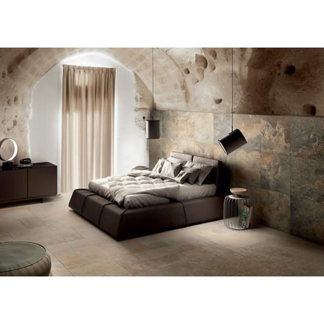 Carrelage effet métal Riviera 60x120 Marron