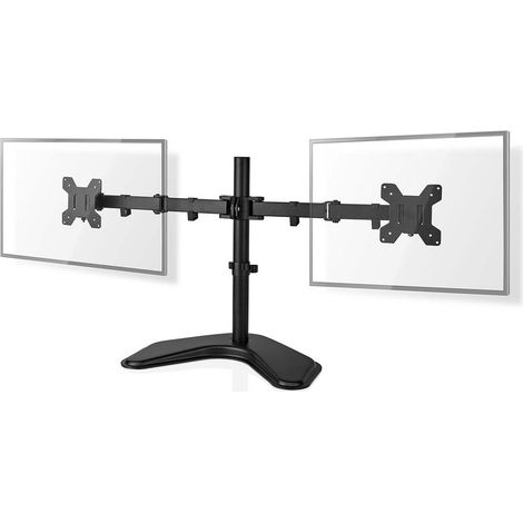 Nedis Schreibtisch Monitorhalterung / 2 Bildschirme / 15 - 32  / 75x75 / 100x100 / Vollbeweglich