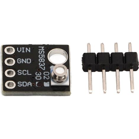 Drucksensormodul 24 Bit 0–30 bar wasserdichte Gas-Flüssigkeits-Drucksensorplatine GY-MS5837 30BA