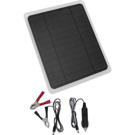 Panneau solaire 2A 5W en silicium monocristallin flexible et étanche avec sortie USB, chargeur de batterie solaire pour éclairage de secours (1/5)